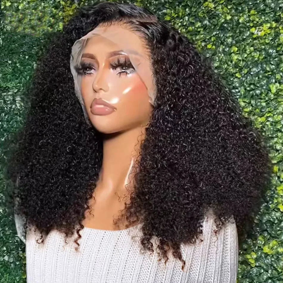 Deep Wave Bob Wigs 13x4 Lace Front Wig Transparent Short Bob Wigs Curly Human Hair Wig Pre Plucked 100% Human Hair For Women