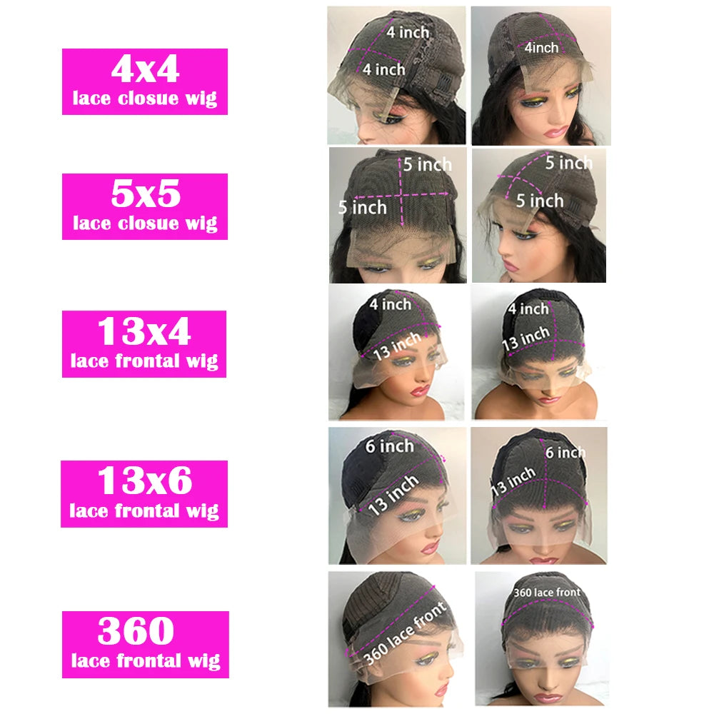 13x4 Deep Wave Chocolate Brown Lace Front Wigs 13x6 Hd Human Hair Lace Frontal Wig Colored Wig For Women 250 Density Pre Plucked