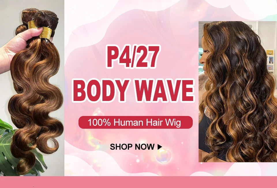180% Colored Highlight Body Wave 13x6 Lace Front Human Hair Wigs 32 34 Inch Honey Blonde Water Wave Frontal Wig Extensions