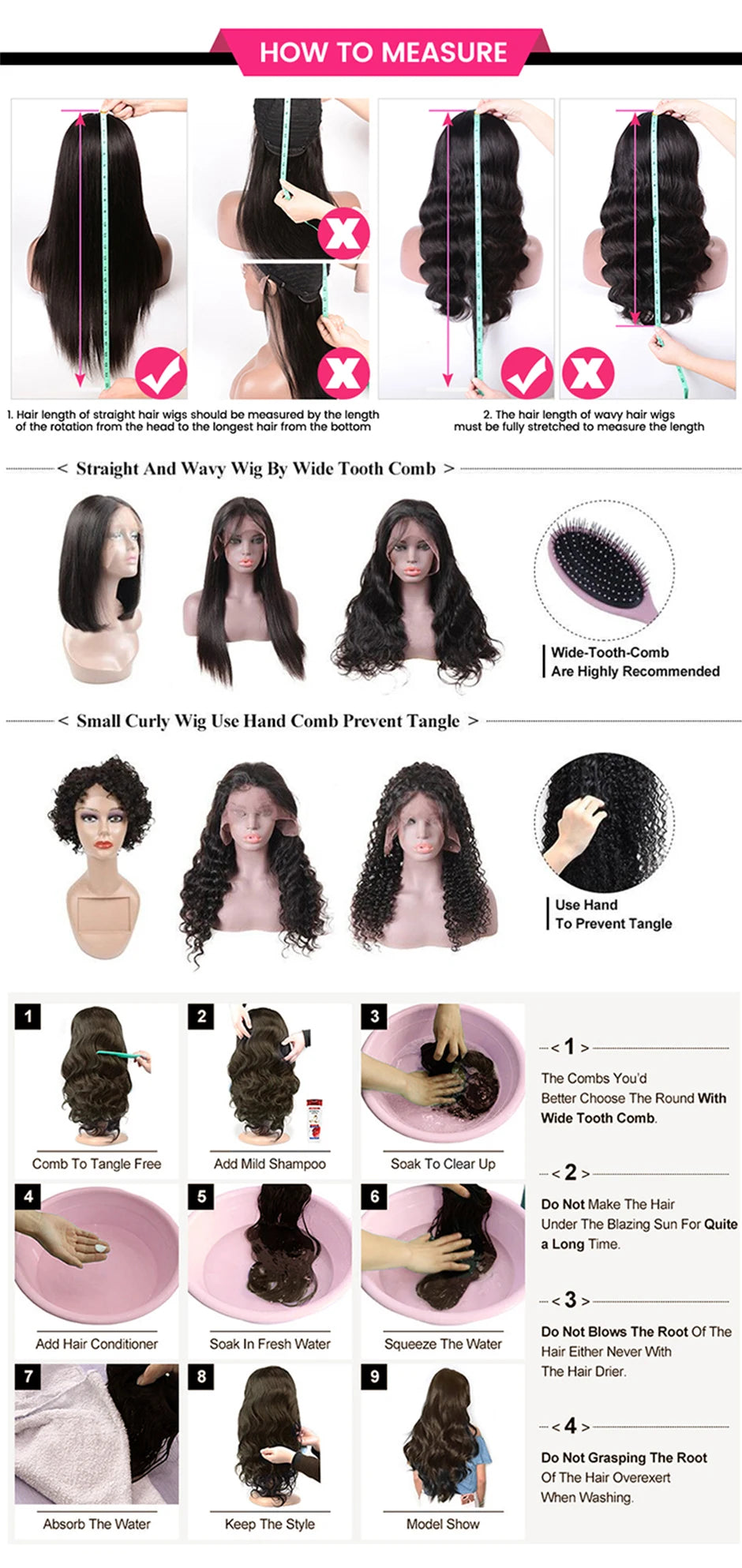 Deep Wave 13x4 Lace Front Human Hair Wig 180% Density Brazilian Human Hair Wigs Natural Color For Women Deep Curly Pre Plucked