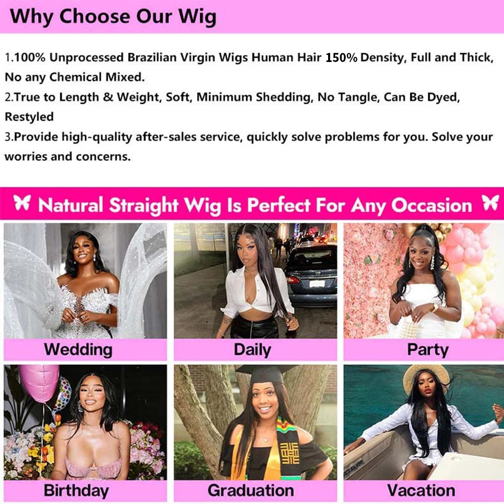 Straight Pixie Cut Human Hair Wig Short Wigs 13x4 Lace Front Wigs Human Hair Pre Plucked Pixie Cut Wig Natural For Black Women