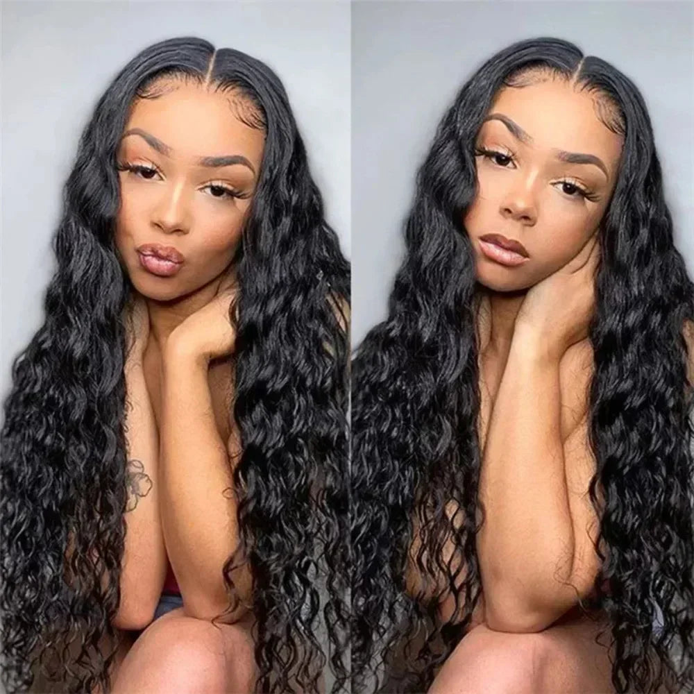 68cm synthetic European and American woman Curly wavy Midsection synthetic Wig Hairpin Forehead Hair Extension Wig