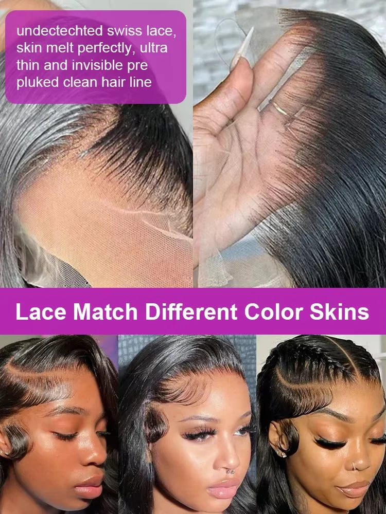 300% Density 36 Inch Bone Straight Vietnamese Human Hair Wig For Women 13x4 Hd Transparent Lace Frontal Wig Remy Hair Preplucked