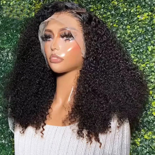 Deep Wave Bob Wigs 13x4 Lace Front Wig Transparent Short Bob Wigs Curly Human Hair Wig Pre Plucked 100% Human Hair For Women