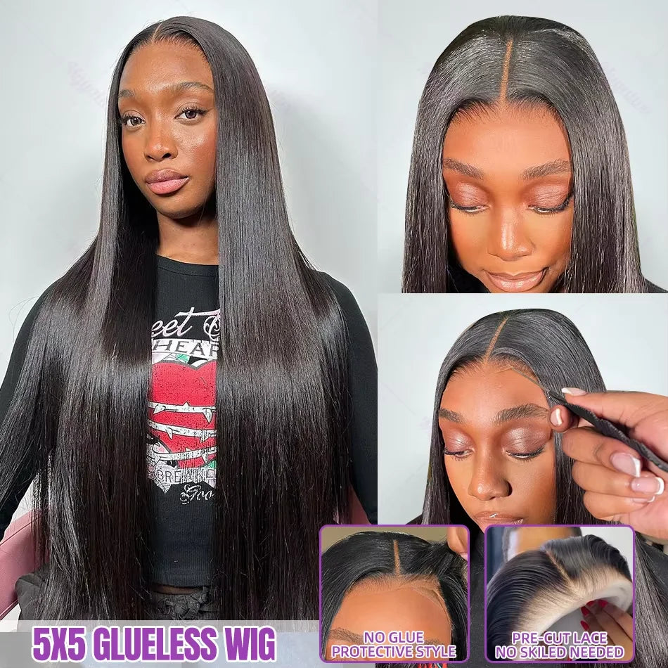 300% Density 36 Inch Bone Straight Vietnamese Human Hair Wig For Women 13x4 Hd Transparent Lace Frontal Wig Remy Hair Preplucked