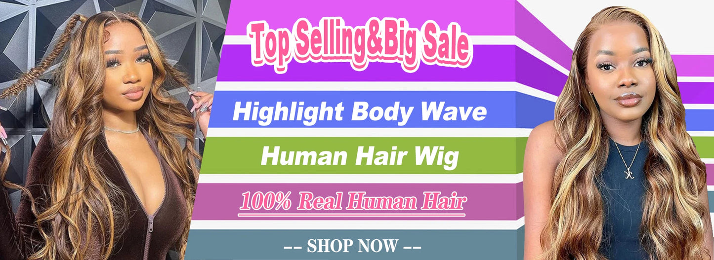Highlight Honey Blonde Water Wave Lace Front Human Hair Wigs 13x4 Transparent Lace Frontal Wig Deep Curly Ombre 4/27 Lace Wigs