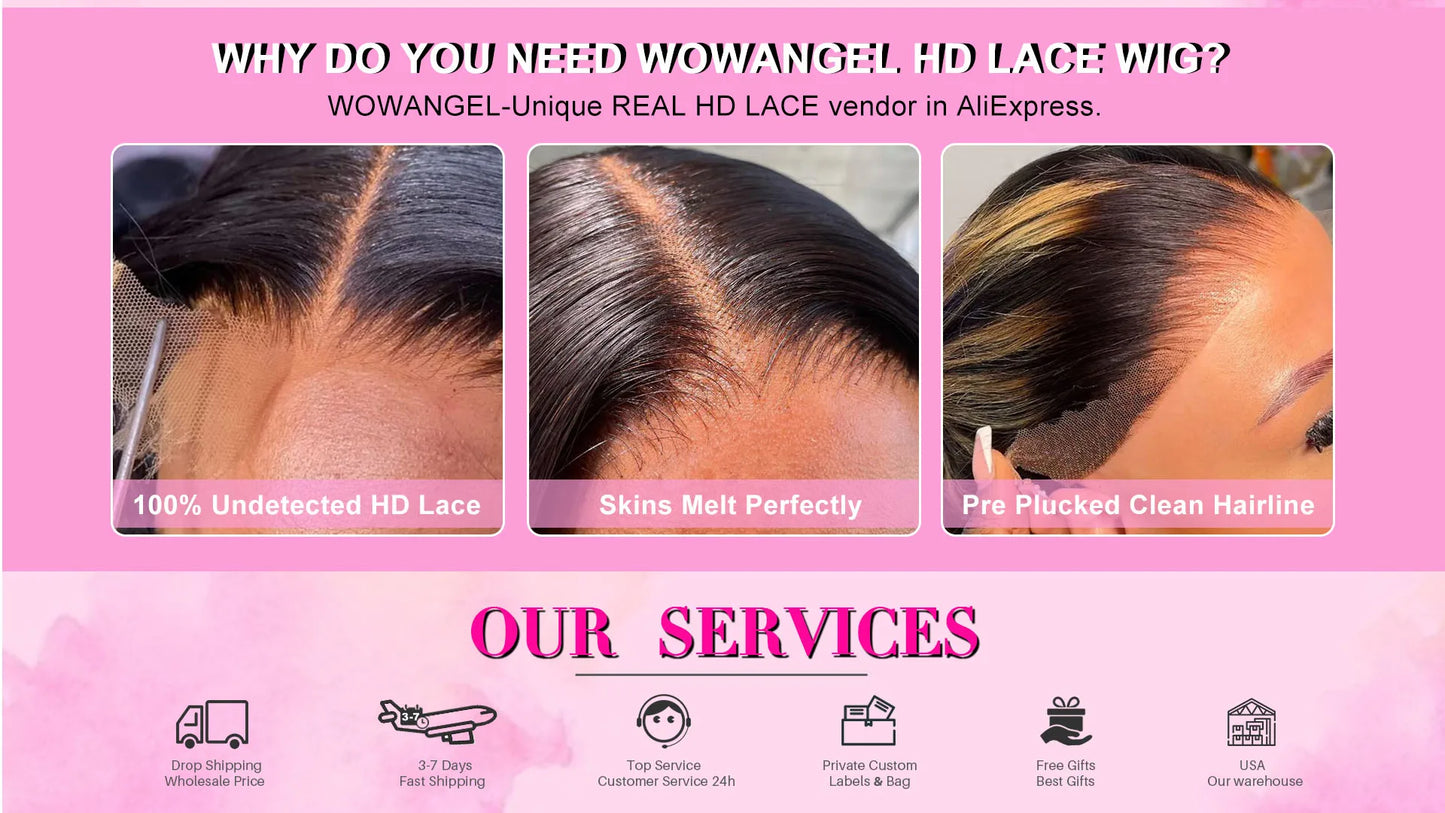 300% High Density Kinky Straight 13x6 HD Lace Front Wigs Melt Skins Pre Plucked Yaki Lace Frontal Wigs Human Hair For Women