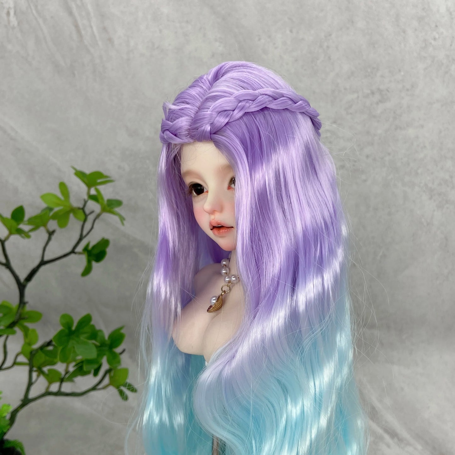Bjd Doll Wig1/3 & 1/4 & 1/6 Long Deep Wave Wearing Braids Synthetic Wig Doll Accessories For Girls DIY BJD Doll Hair Cute