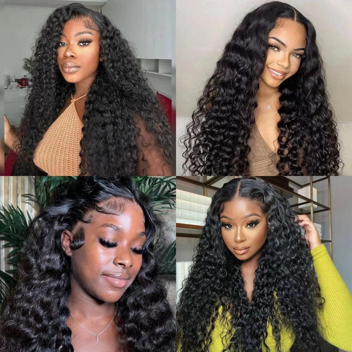 Deep Wave Curly Human Hair Wig 13x4 Hd Lace Frontal Wigs Pre Plucked For Women Deep Wave Frontal Wigs Brazilian 30 Inch Glueless