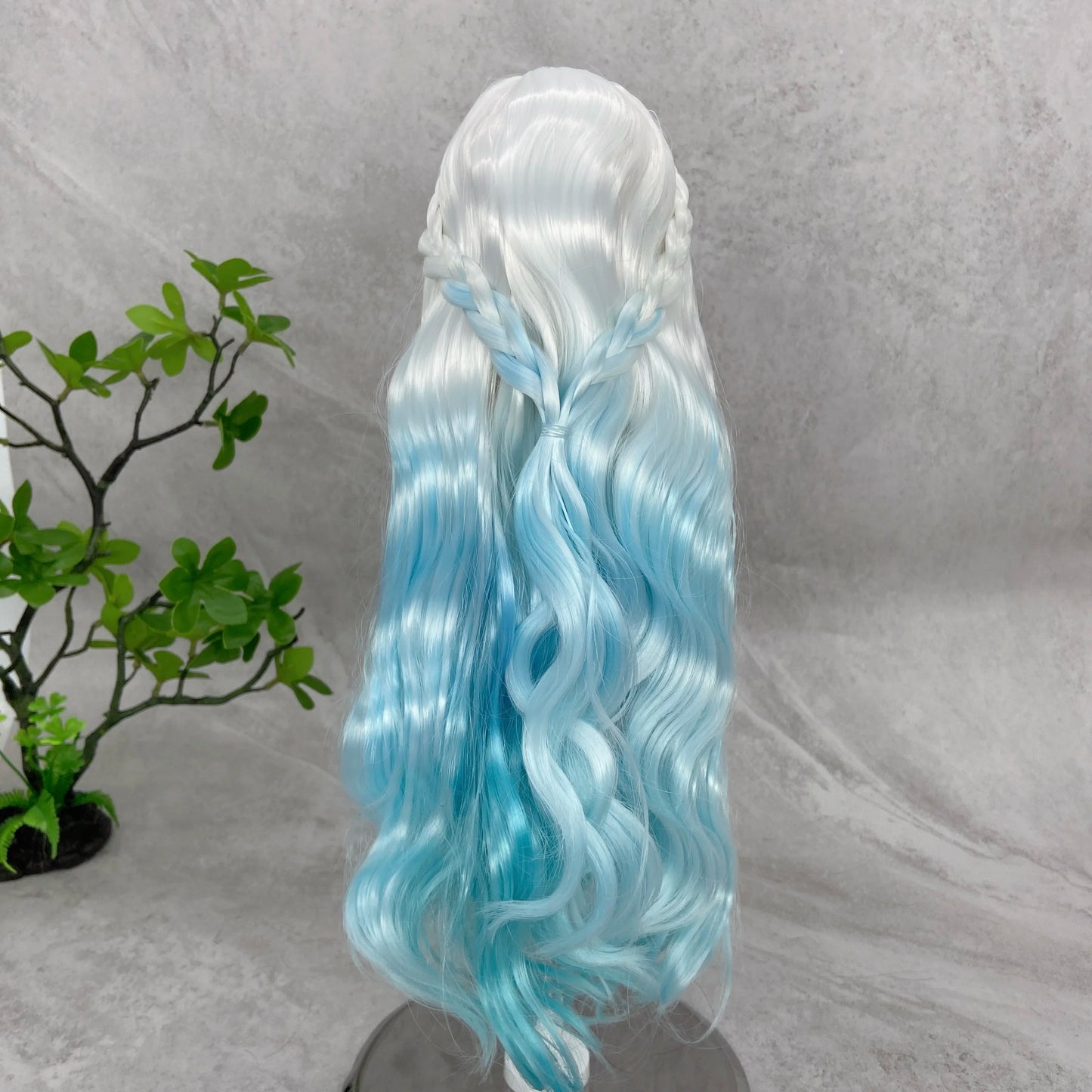 Bjd Doll Wig1/3 & 1/4 & 1/6 Long Deep Wave Wearing Braids Synthetic Wig Doll Accessories For Girls DIY BJD Doll Hair Cute