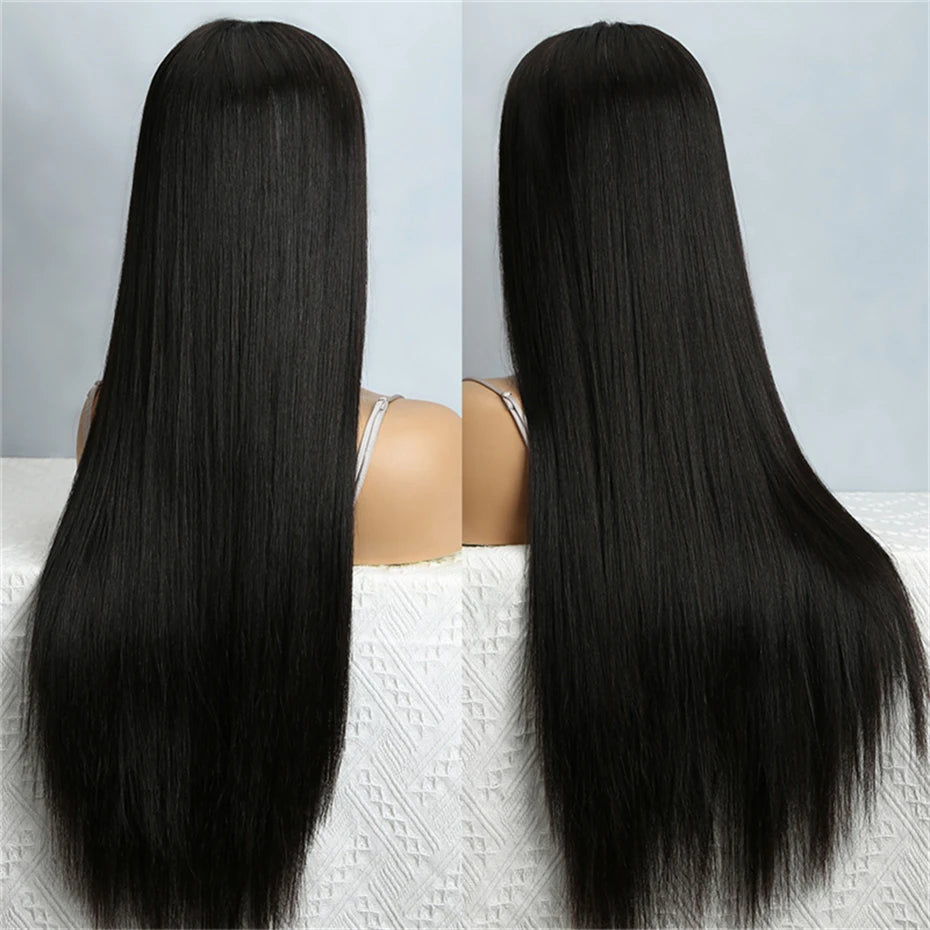 300% Real High Density Raw Vietnamese Hair 13x4 HD  Lace Front Human Hair Wigs Super Double Drawn Bone Straight 5x5 Closure Wig