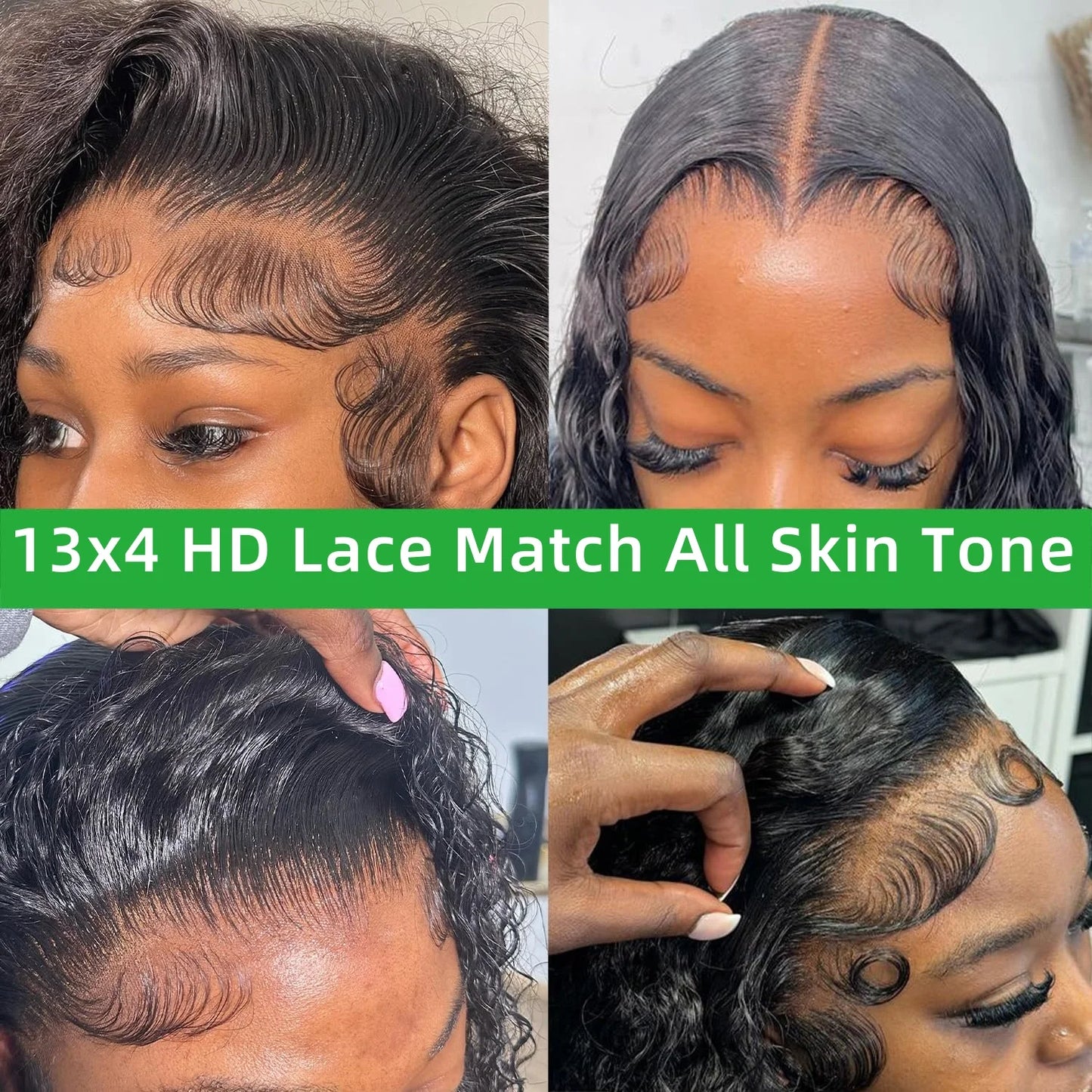 Deep Wave Curly Human Hair Wig 13x4 Hd Lace Frontal Wigs Pre Plucked For Women Deep Wave Frontal Wigs Brazilian 30 Inch Glueless