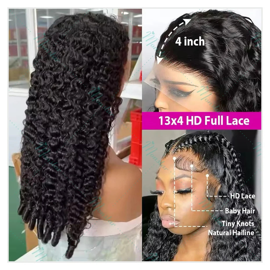 300 400 High Density Lace Wig 12A Burmese Curly Hair Wig Hd Lace Wig 13x6 Human Hair Vietnamese 13x4 Full Frontal Human Hair Wig