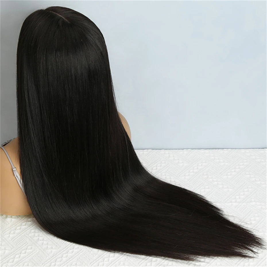 300% Real High Density Raw Vietnamese Hair 13x4 HD  Lace Front Human Hair Wigs Super Double Drawn Bone Straight 5x5 Closure Wig