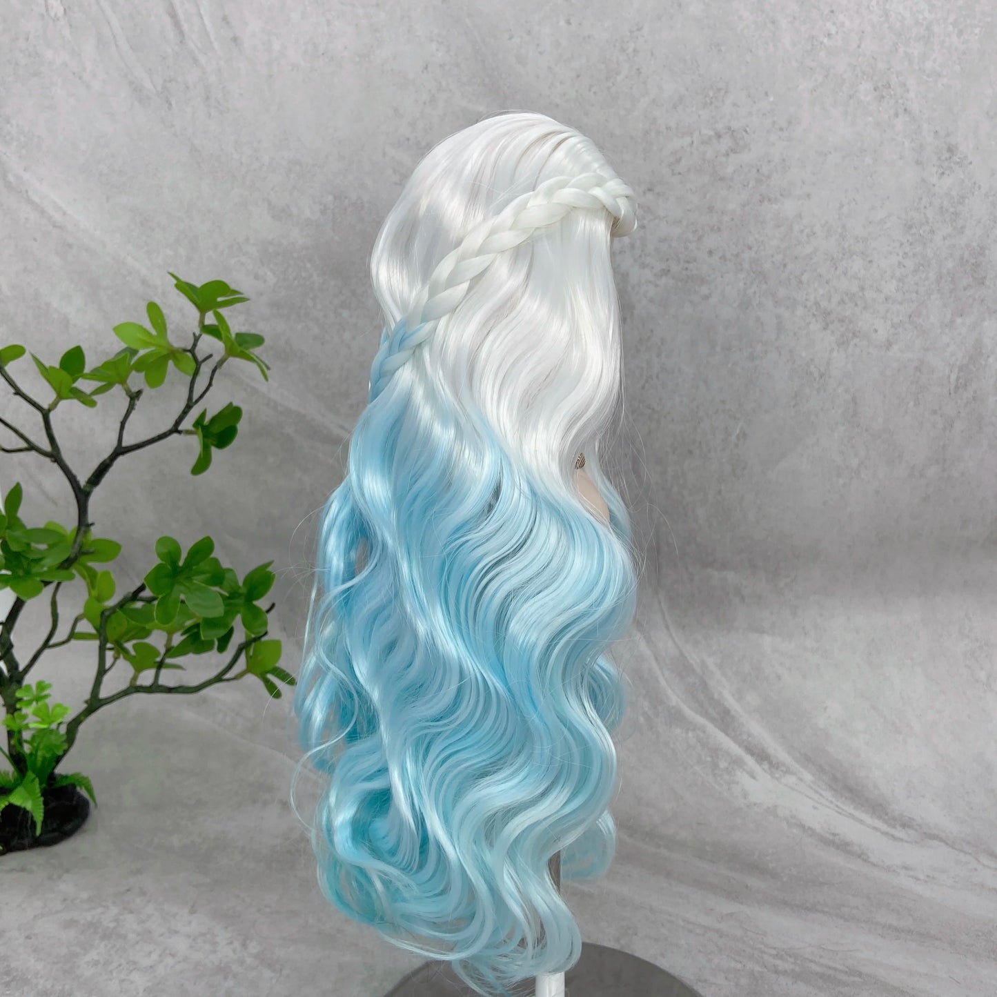Bjd Doll Wig1/3 & 1/4 & 1/6 Long Deep Wave Wearing Braids Synthetic Wig Doll Accessories For Girls DIY BJD Doll Hair Cute
