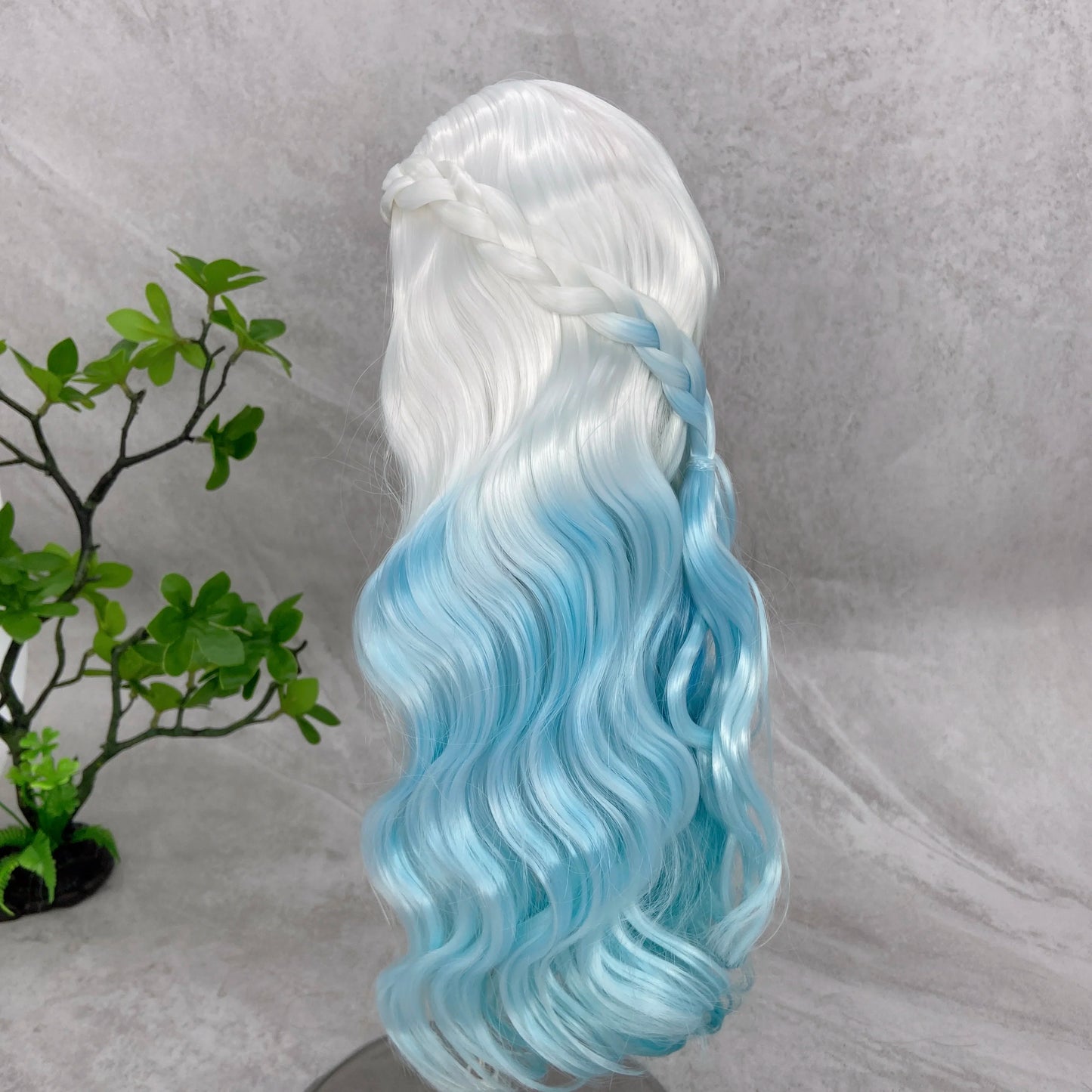 Bjd Doll Wig1/3 & 1/4 & 1/6 Long Deep Wave Wearing Braids Synthetic Wig Doll Accessories For Girls DIY BJD Doll Hair Cute